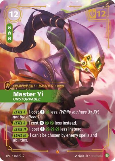 Master Yi - Unstoppable (Epic) [UNL-059-E]