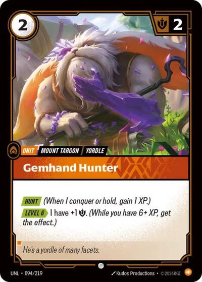 Gemhand Hunter (Common) [UNL-094-C]