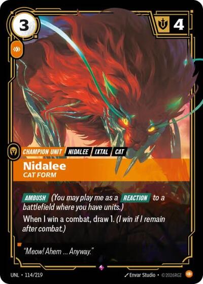 Nidalee - Cat Form (Rare) [UNL-114-R]