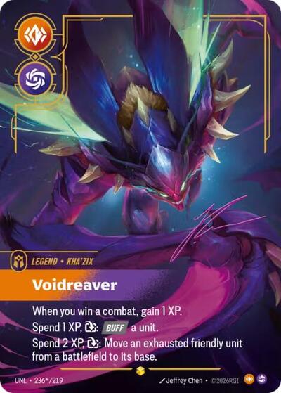 Kha'Zix - Voidreaver (Showcase) (Signature) [UNL-236*-S-SIG]