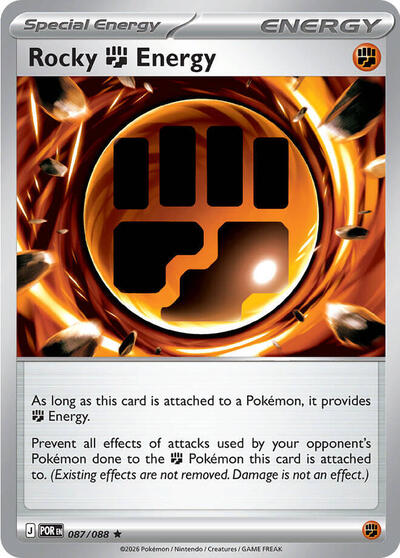 Rocky Fighting Energy - 087/088 (Rare) [POR-087-R]