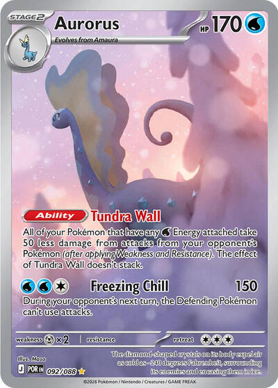 Aurorus - 092/088 (Illustration Rare) [POR-092-IR]