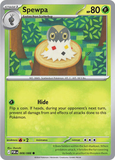 Spewpa - 008/088 (Common) [POR-008-C]