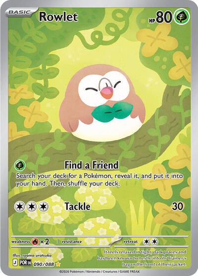 Rowlet - 090/088 (Illustration Rare) [POR-090-IR]
