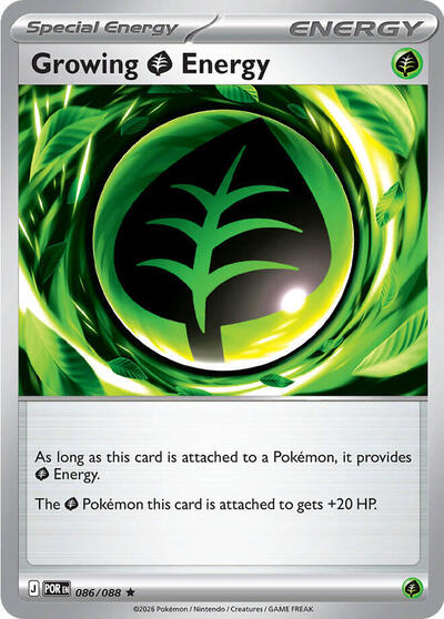 Growing Grass Energy - 086/088 (Rare) [POR-086-R]