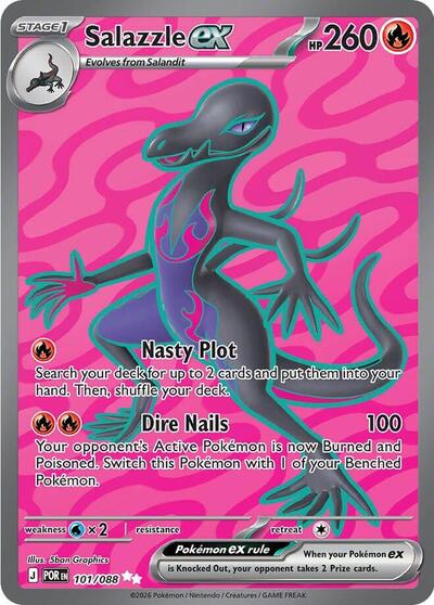 Salazzle ex - 101/088 (Ultra Rare) [POR-101-UR]