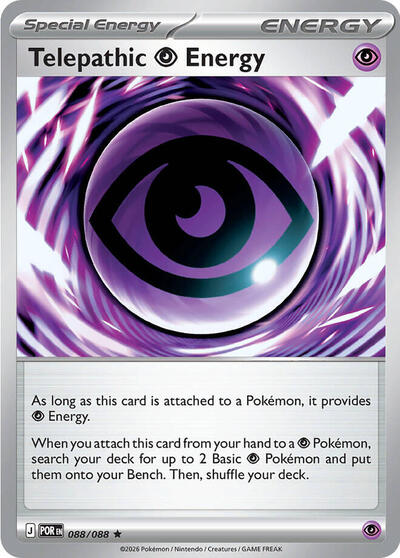 Telepathic Psychic Energy - 088/088 (Rare) [POR-088-R]