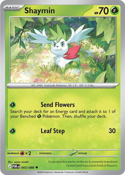 Shaymin - 003/088 (Uncommon) [POR-003-U]