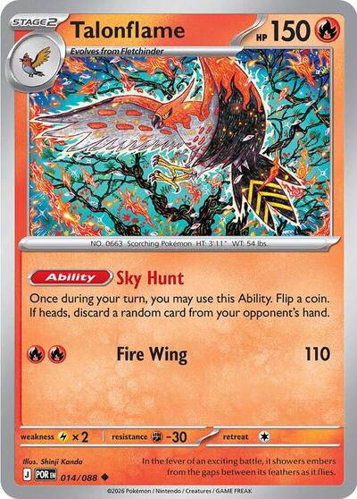 Talonflame - 014/088 (Uncommon) [POR-014-U]