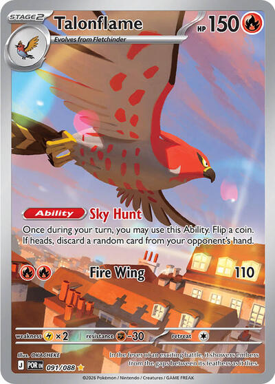 Talonflame - 091/088 (Illustration Rare) [POR-091-IR]