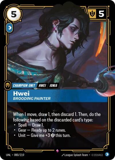 Hwei - Brooding Painter (Rare) [UNL-080-R]