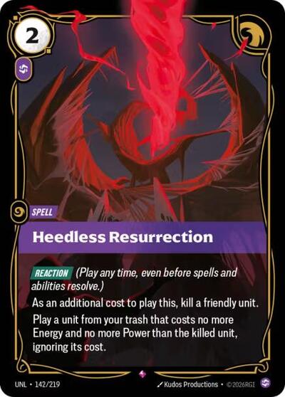 Heedless Resurrection (Rare) [UNL-142-R]