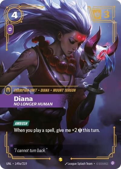 Diana - No Longer Human (Showcase) (Alternate Art) [UNL-149a-S-ALT]