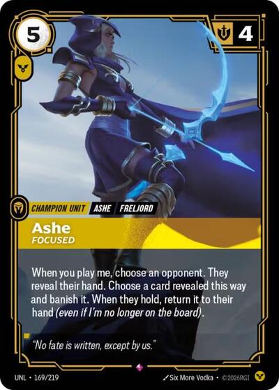 Ashe - Focused (Rare) [UNL-169-R]