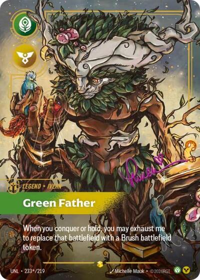 Ivern - Green Father (Showcase) (Signature) [UNL-233*-S-SIG]