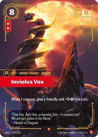 Inviolus Vox (Epic) [UNL-027-E]