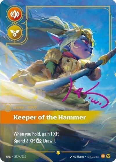 Poppy - Keeper of the Hammer (Showcase) (Signature) [UNL-237*-S-SIG]