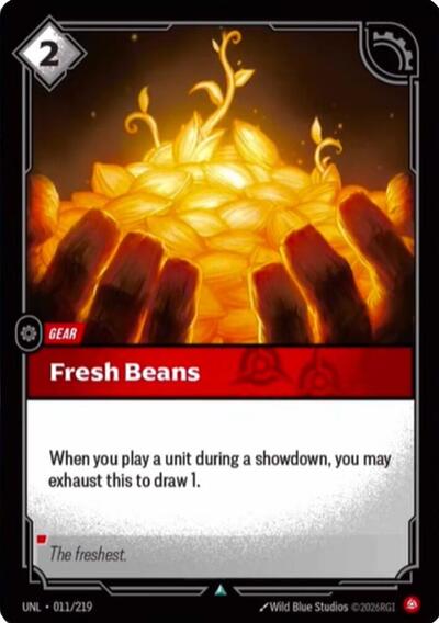 Fresh Beans (Uncommon) [UNL-011-U]