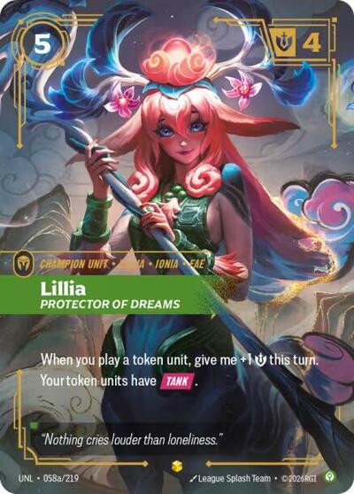 Lillia - Protector of Dreams (Showcase) (Alternate Art) [UNL-058a-S-ALT]