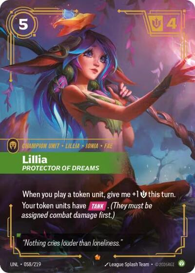 Lillia - Protector of Dreams (Epic) [UNL-058-E]