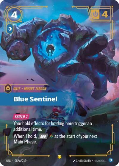 Blue Sentinel (Showcase) (Alternate Art) [UNL-087a-S-ALT]