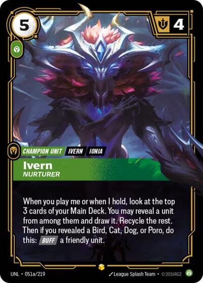 Ivern - Nurturer (Showcase) (Alternate Art) [UNL-051a-S-ALT]