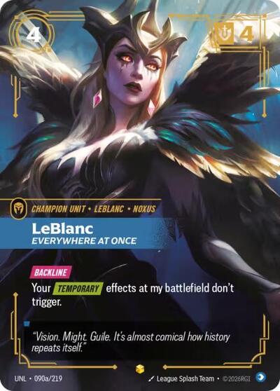 LeBlanc - Everywhere At Once (Showcase) (Alternate Art) [UNL-090a-S-ALT]