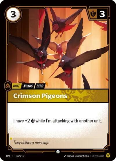 Crimson Pigeons (Common) [UNL-154-C]