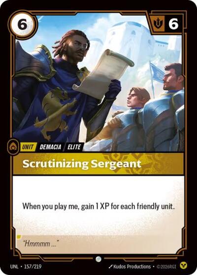 Scrutinizing Sergeant (Common) [UNL-157-C]