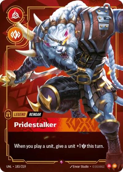 Rengar - Pridestalker (Rare) [UNL-183-R]