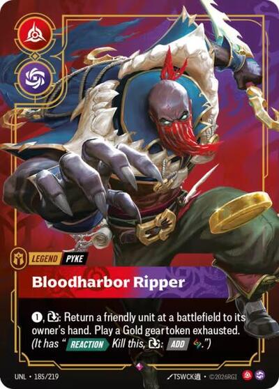 Pyke - Bloodharbor Ripper (Rare) [UNL-185-R]
