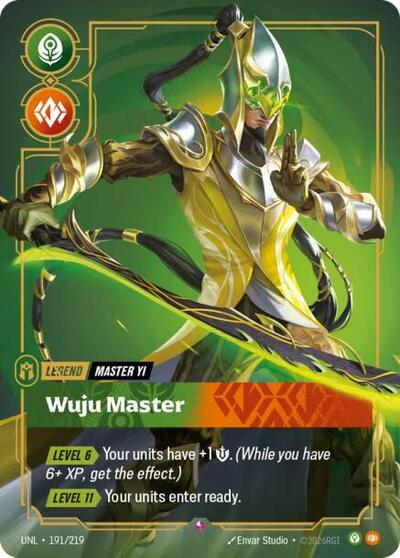Master Yi - Wuju Master (Rare) [UNL-191-R]