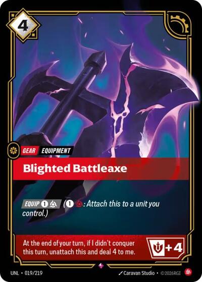 Blighted Battleaxe (Rare) [UNL-019-R]