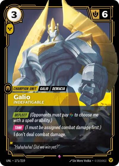 Galio - Indefatigable (Rare) [UNL-171-R]