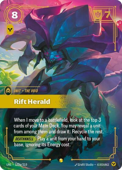 Rift Herald (Showcase) (Alternate Art) [UNL-179a-S-ALT]