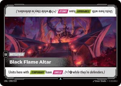 Black Flame Altar (Uncommon) [UNL-208-U]