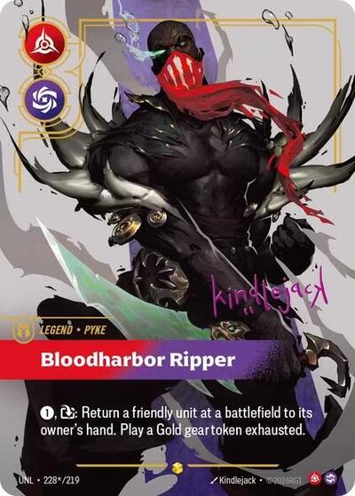 Pyke - Bloodharbor Ripper (Showcase) (Signature) [UNL-228*-S-SIG]