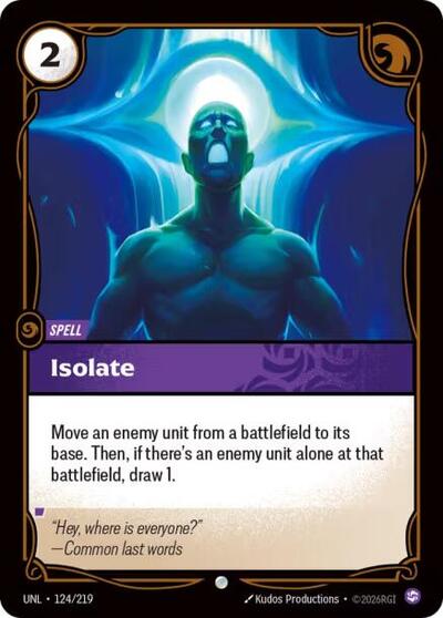 Isolate (Common) [UNL-124-C]