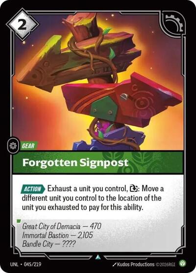 Forgotten Signpost (Common) [UNL-045-C]