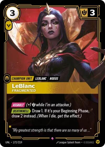 LeBlanc - Fragmented (Rare) [UNL-172-R]