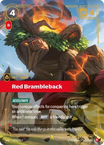 Red Brambleback (Showcase) (Alternate Art) [UNL-029a-S-ALT]