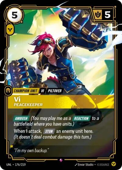 Vi - Peacekeeper (Rare) [UNL-176-R]