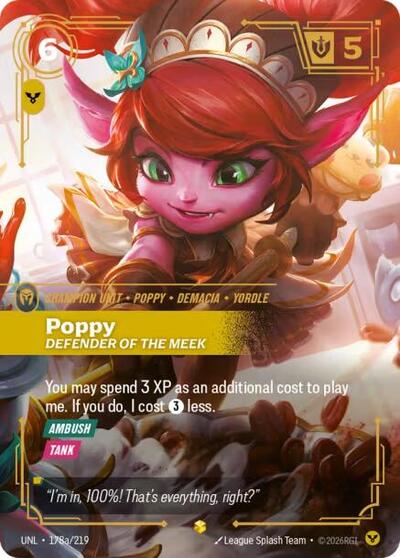 Poppy - Defender of the Meek (Showcase) (Alternate Art) [UNL-178a-S-ALT]