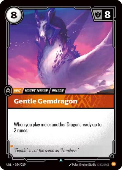 Gentle Gemdragon (Uncommon) [UNL-104-U]