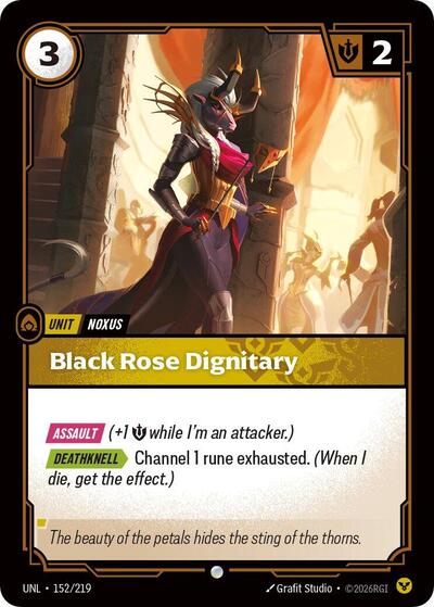 Black Rose Dignitary (Common) [UNL-152-C]
