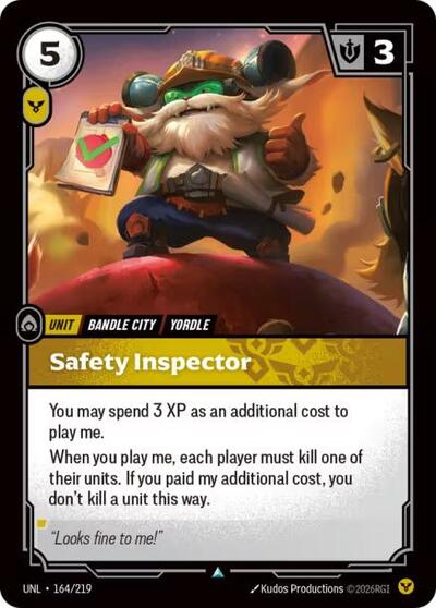 Safety Inspector (Uncommon) [UNL-164-U]