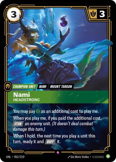 Nami - Headstrong (Rare) [UNL-052-R]