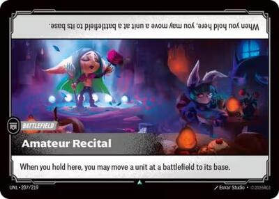 Amateur Recital (Uncommon) [UNL-207-U]