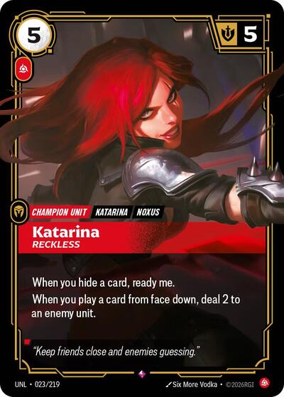 Katarina - Reckless (Rare) [UNL-023-R]