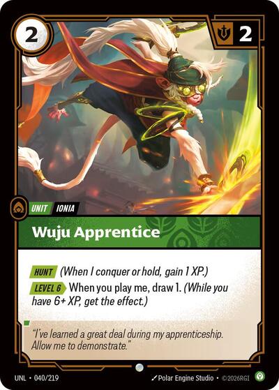 Wuju Apprentice (Common) [UNL-040-C]